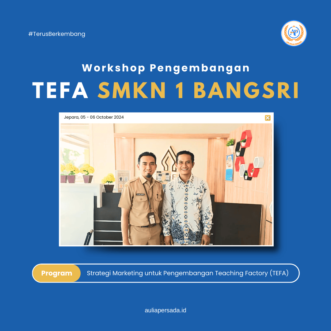 Workshop Pengembangan Teaching Factory SMKN 1 Bangsri Jepara