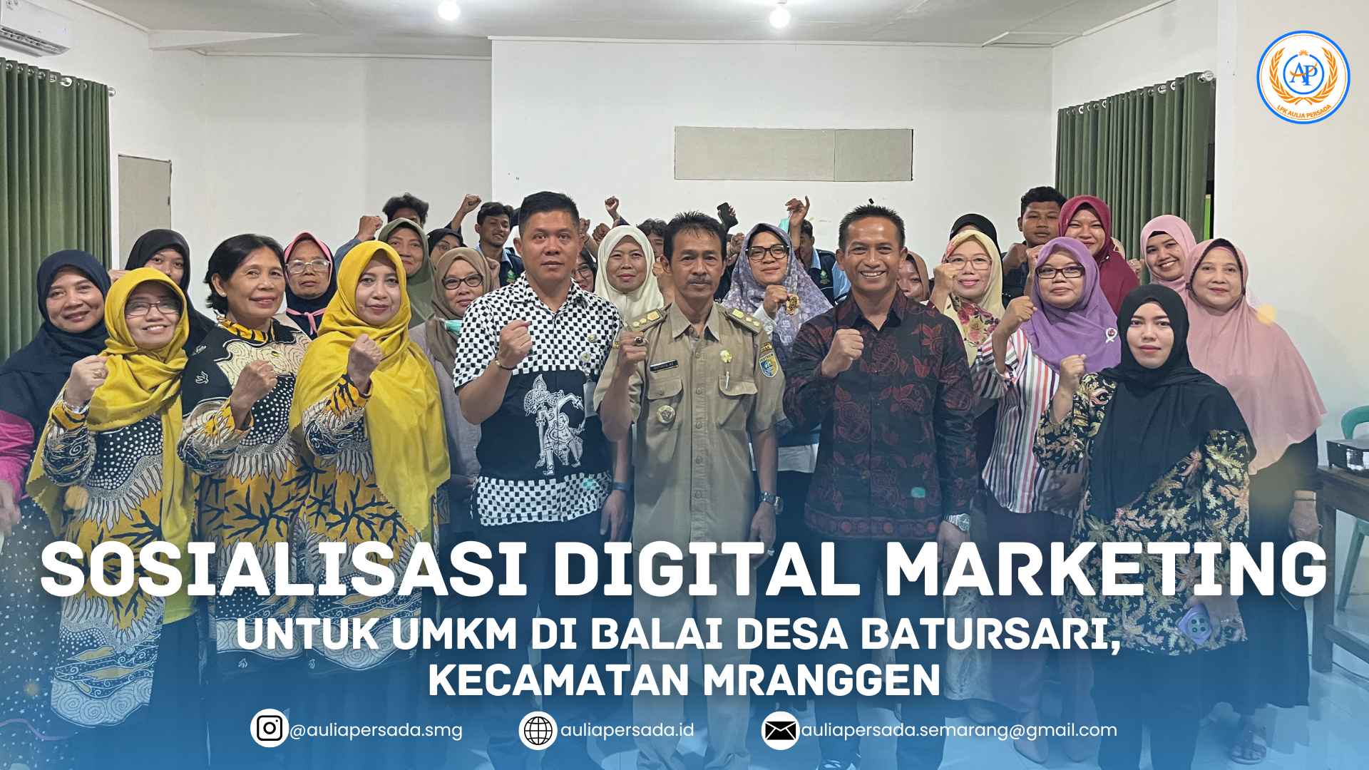 Sosialisasi Digital Marketing untuk UMKM di Balai Desa Batursari, Kecamatan Mranggen